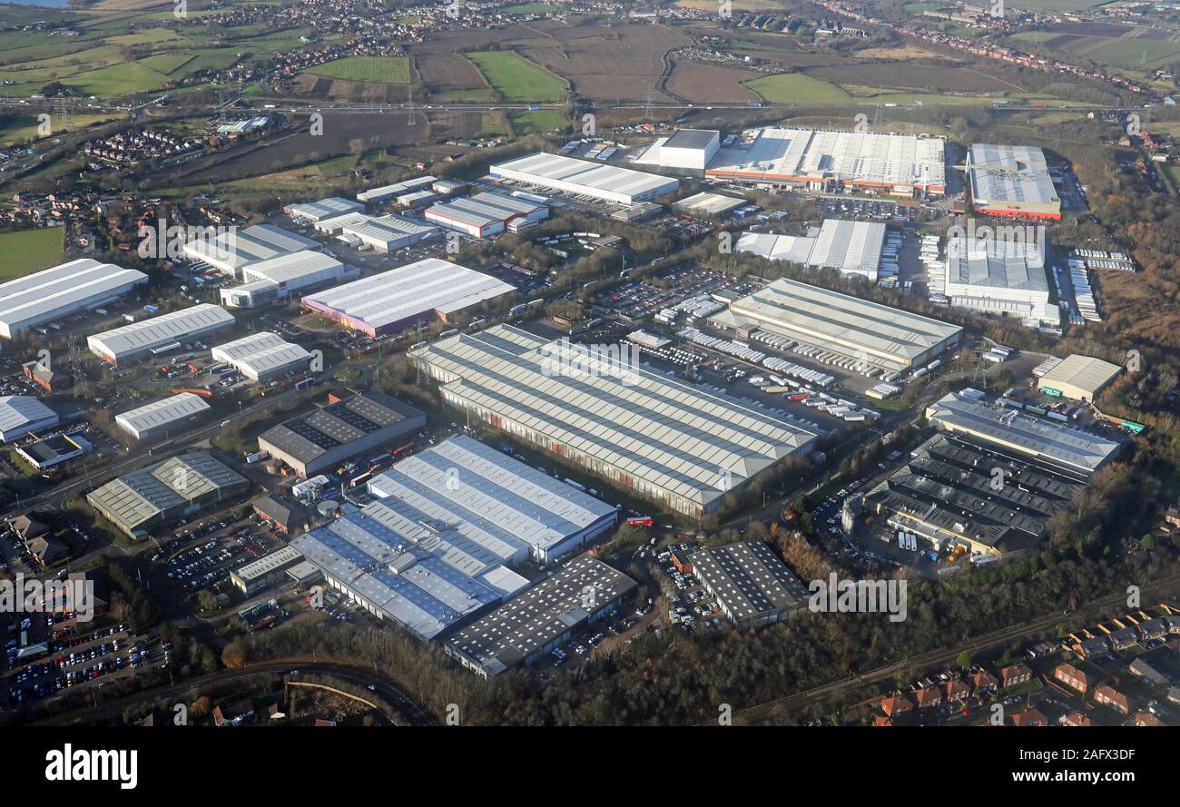 aerial view of Wakefield 41 Industrial Estate at Lofthouse, Wakefield