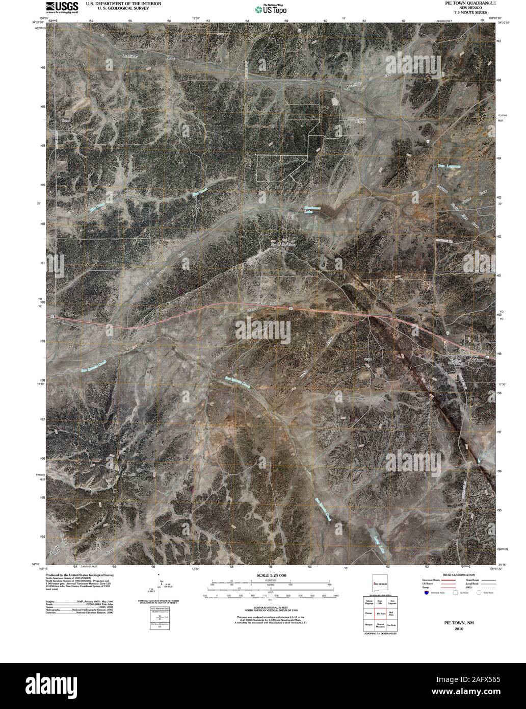 Pie town new mexico map
