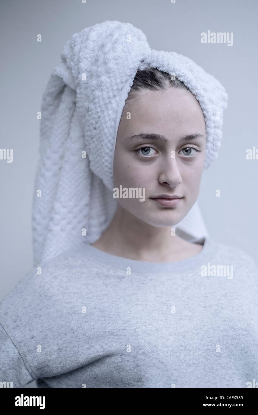 Portrait of a young girl of seventeen Stock Photo