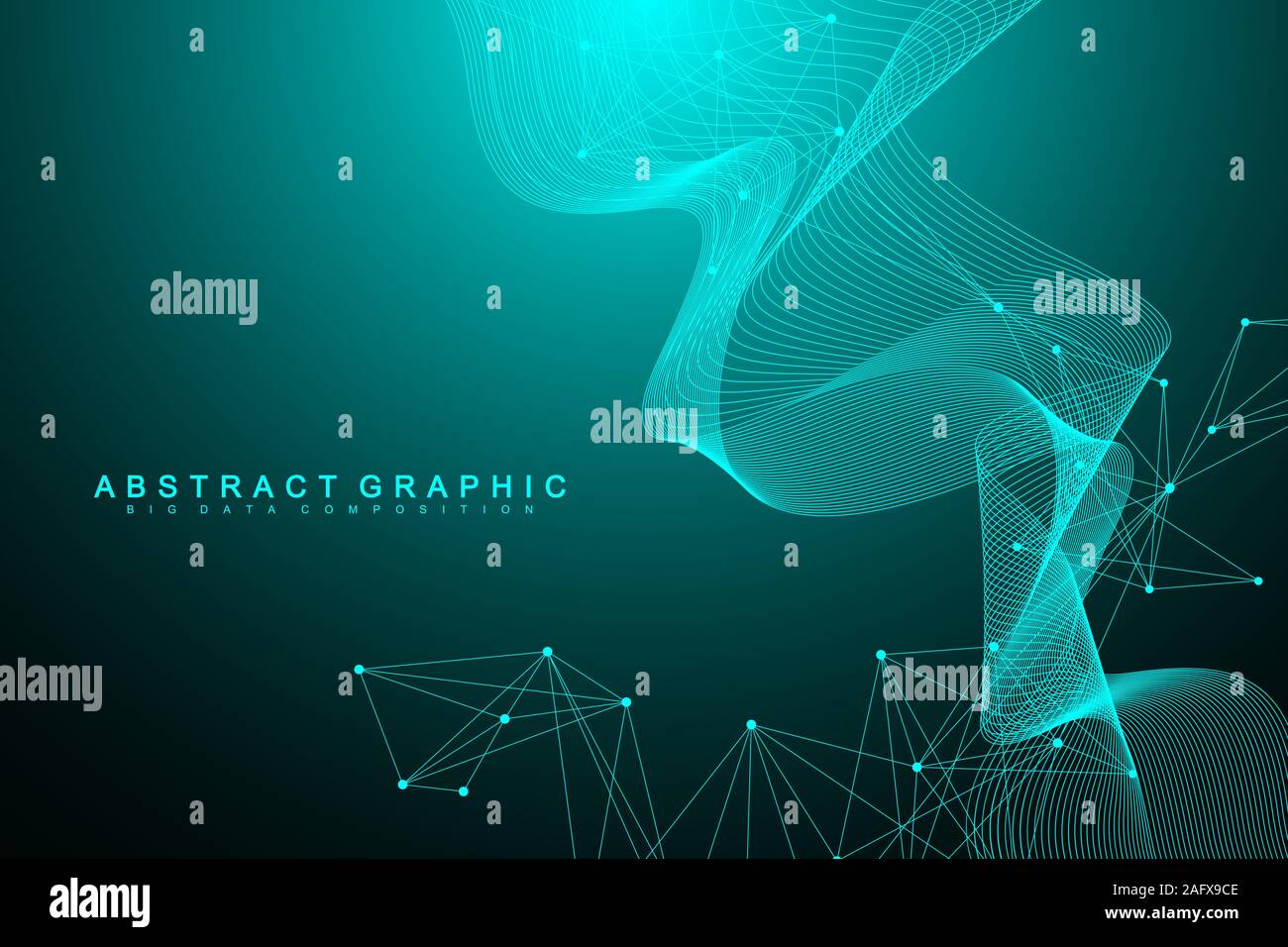 Nano technologies abstract background. Cyber technology concept. Artificial Intelligence, virtual reality, bionics, robotics, global network Stock Vector