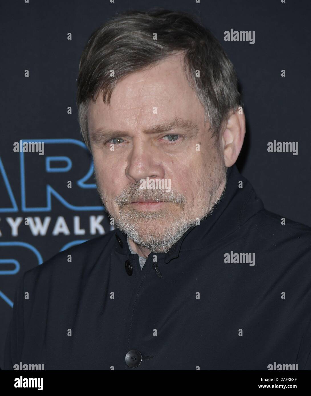 Los Angeles, USA. 16th Dec, 2019. Mark Hamill arrives at Disney's STAR WARS THE RISE OF SKYWALKER held at the Dolby Theater in Hollywood, CA on Monday, ?December 16, 2019. (Photo By Sthanlee B. Mirador/Sipa USA) Credit: Sipa USA/Alamy Live News Stock Photo