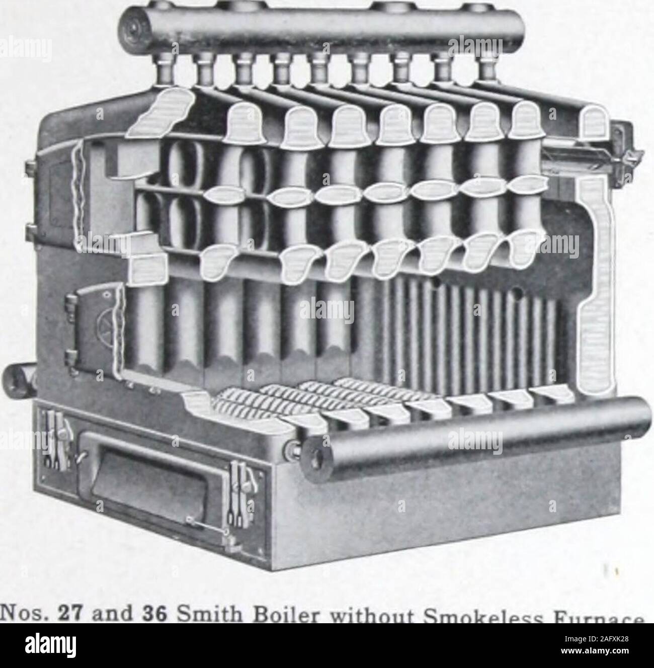 Boiler and radiator : Catalogue No. 1146.. ssure in lb. 0-15 0-25 |  ..-.-.-il 50-80 Size Water ii Valves Boiler inches, sq. ft. Safety inches 7  18 i 30 10 2A