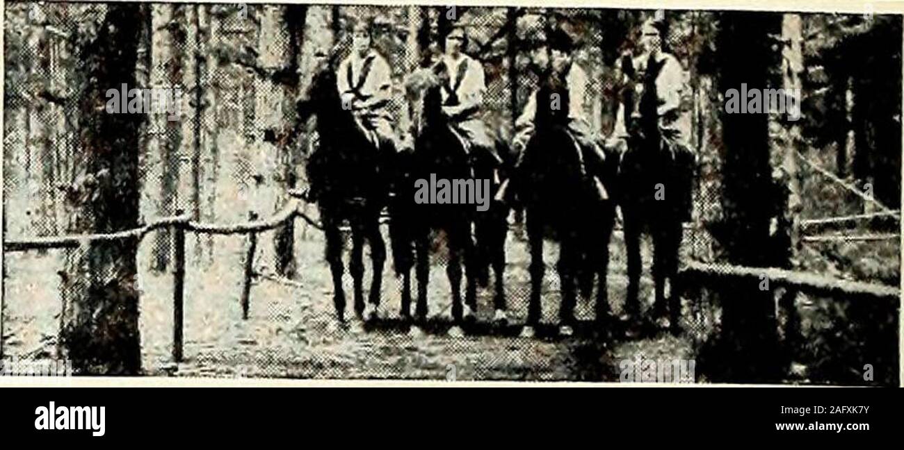 St. Nicholas [serial]. THE TALL PINES A Summer Camp for Girls Juniors 7-13.  Seniors 13-18. Club over 18.On Lake George at Bennington, N. H., the camp  nestlesamong the pines-as healthy a