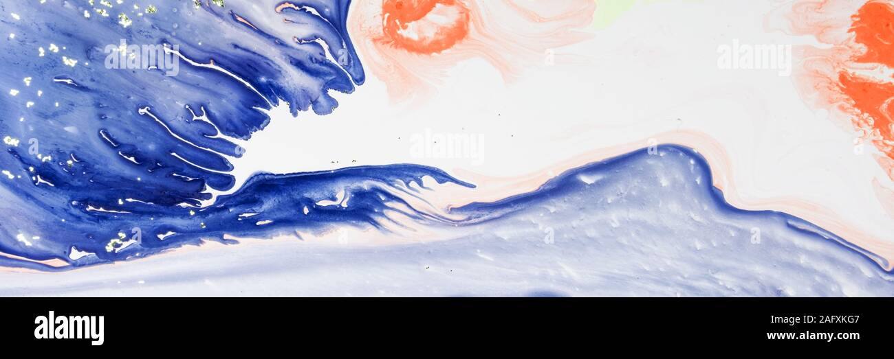 Beautiful multicolored background with blurred acrylic paint with sequins Stock Photo