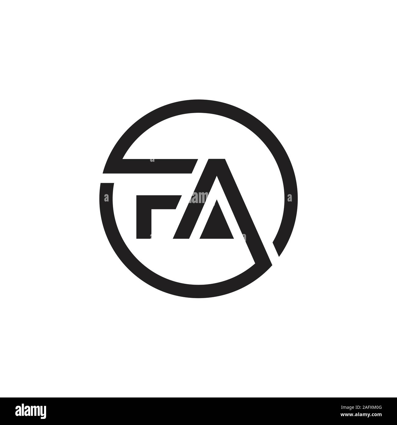 Initial FA Letter Linked Logo. Creative Letter FA Modern Business Logo  Vector Template. FA Logo Design Stock Vector Image & Art - Alamy