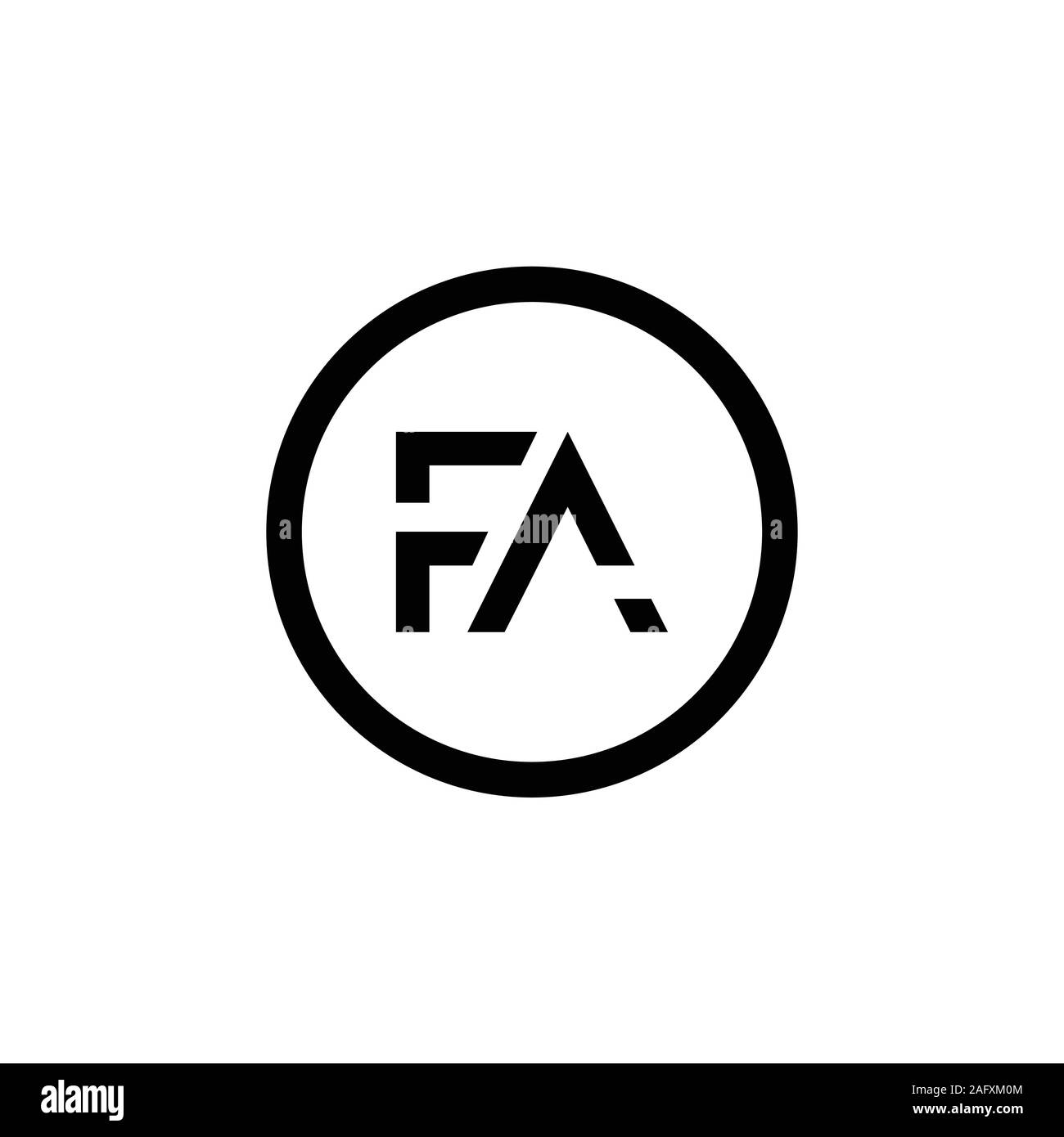 Initial FA Letter Linked Logo. Creative Letter FA Modern Business Logo ...