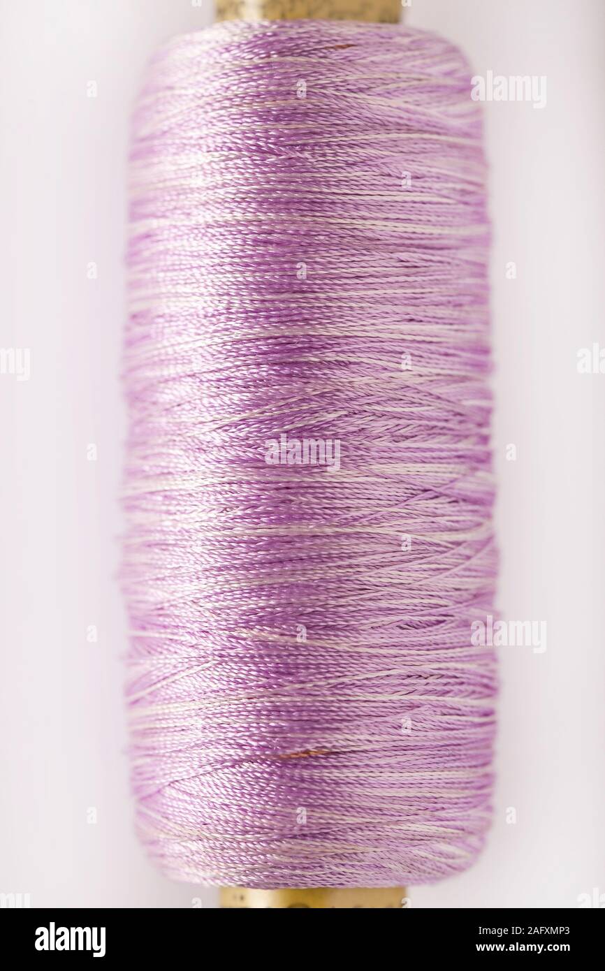 Yarn reels color full and closeup Stock Photo
