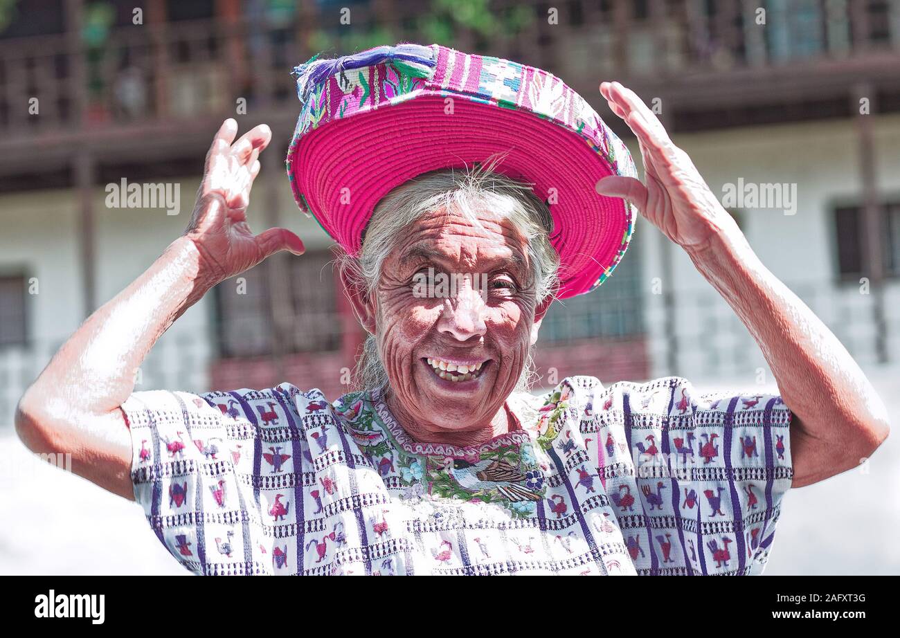South American Smiling Lady Stock Photo