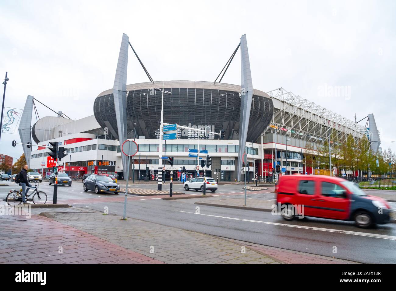 Eindhoven, Netherlands - 11.10.2019: Philips Stadion is a football stadium in Eindhoven, Netherlands. PSV Eindhoven football team. Sport. Stock Photo