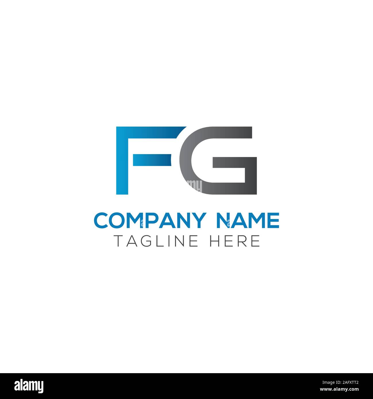 Initial FG Letter Linked Logo. Creative Letter FG Modern Business Logo Vector Template. FG Logo Design Stock Vector