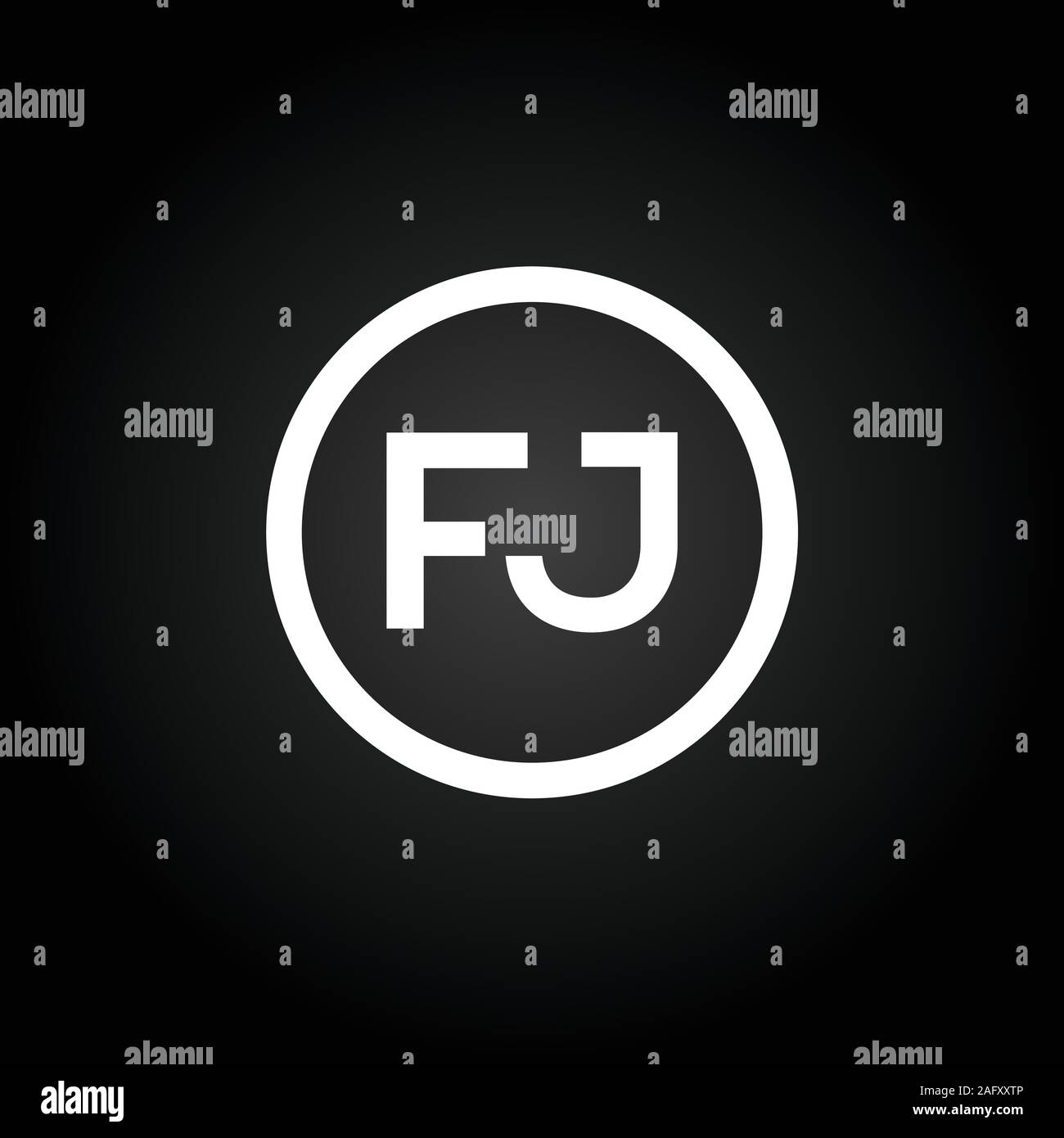 Initial FJ Letter Linked Logo. Creative Letter FJ Modern Business Logo Vector Template. FJ Logo Design Stock Vector
