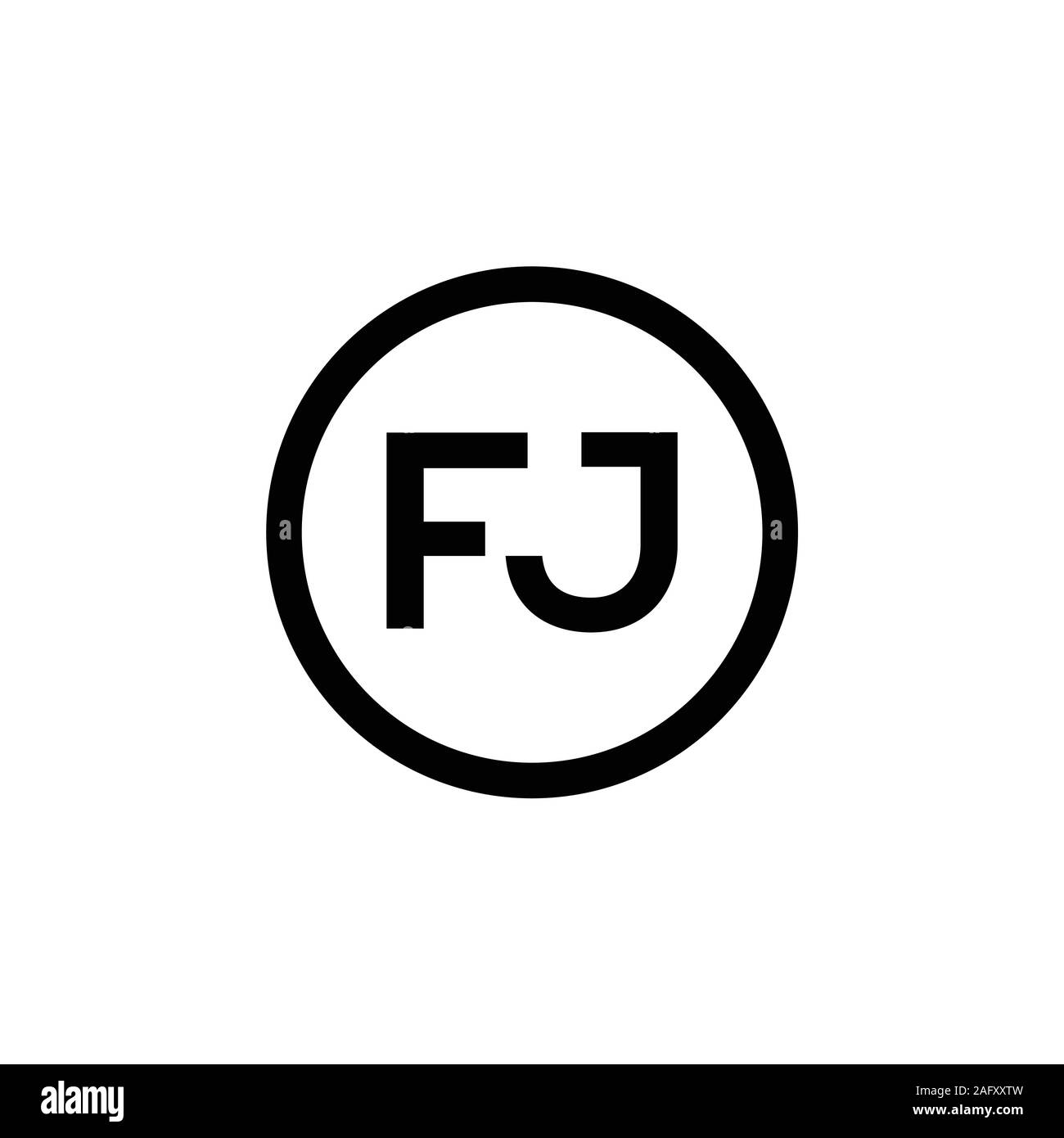 Initial FJ Letter Linked Logo. Creative Letter FJ Modern Business Logo ...