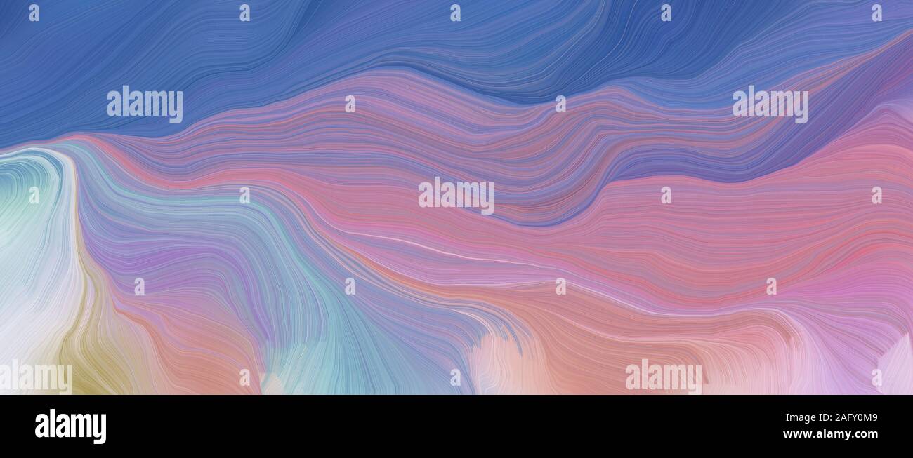 Colorful Horizontal Design colorful horizontal banner. contemporary waves design with pastel ...
