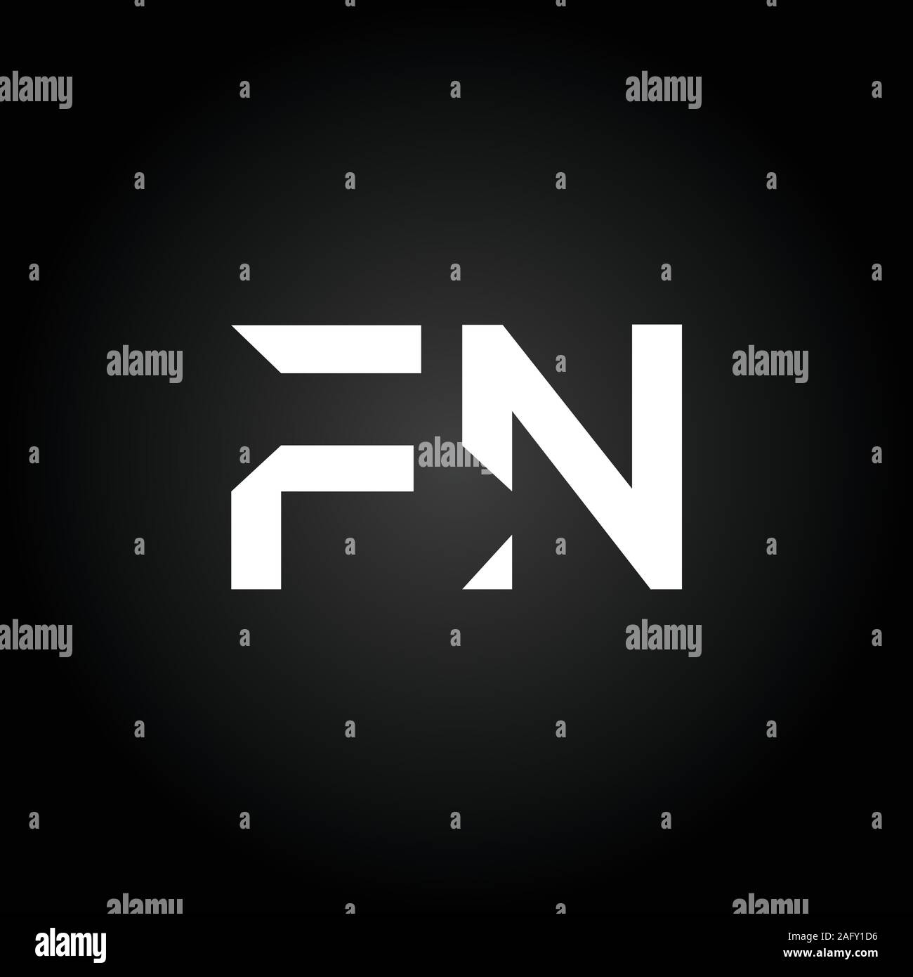 Initial FN Letter Linked Logo. Creative Letter FN Modern Business Logo Vector Template. FN Logo Design Stock Vector