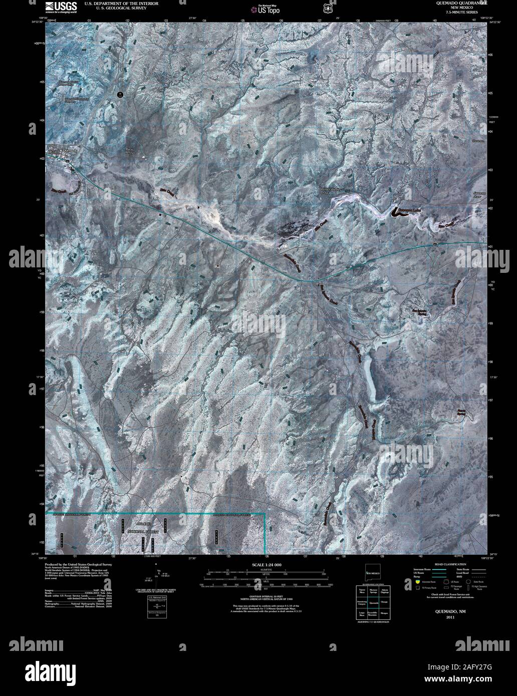 Map of quemado hires stock photography and images Alamy