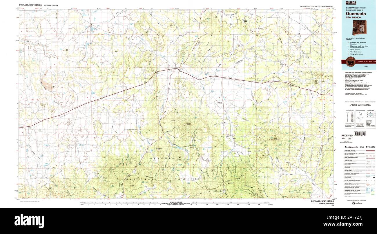 Map of quemado hires stock photography and images Alamy