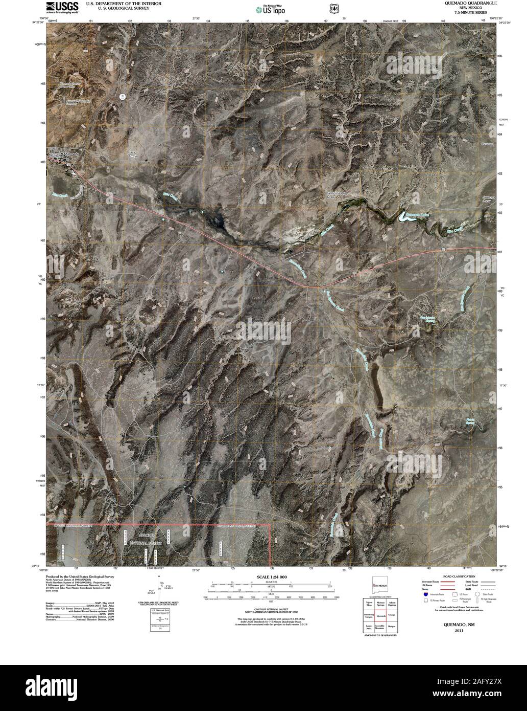 Quemado map hires stock photography and images Alamy
