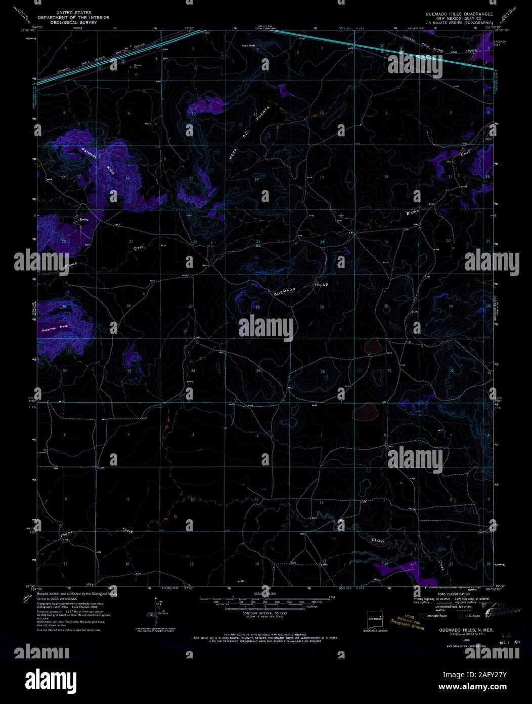 Map of quemado hires stock photography and images Alamy