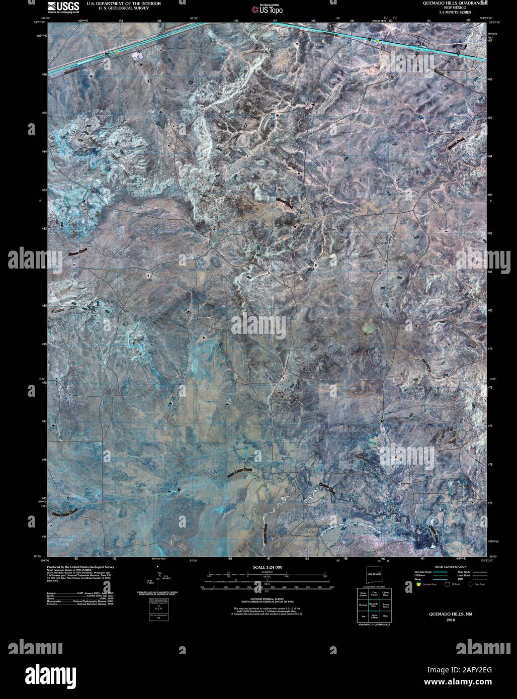 Map of quemado hires stock photography and images Alamy