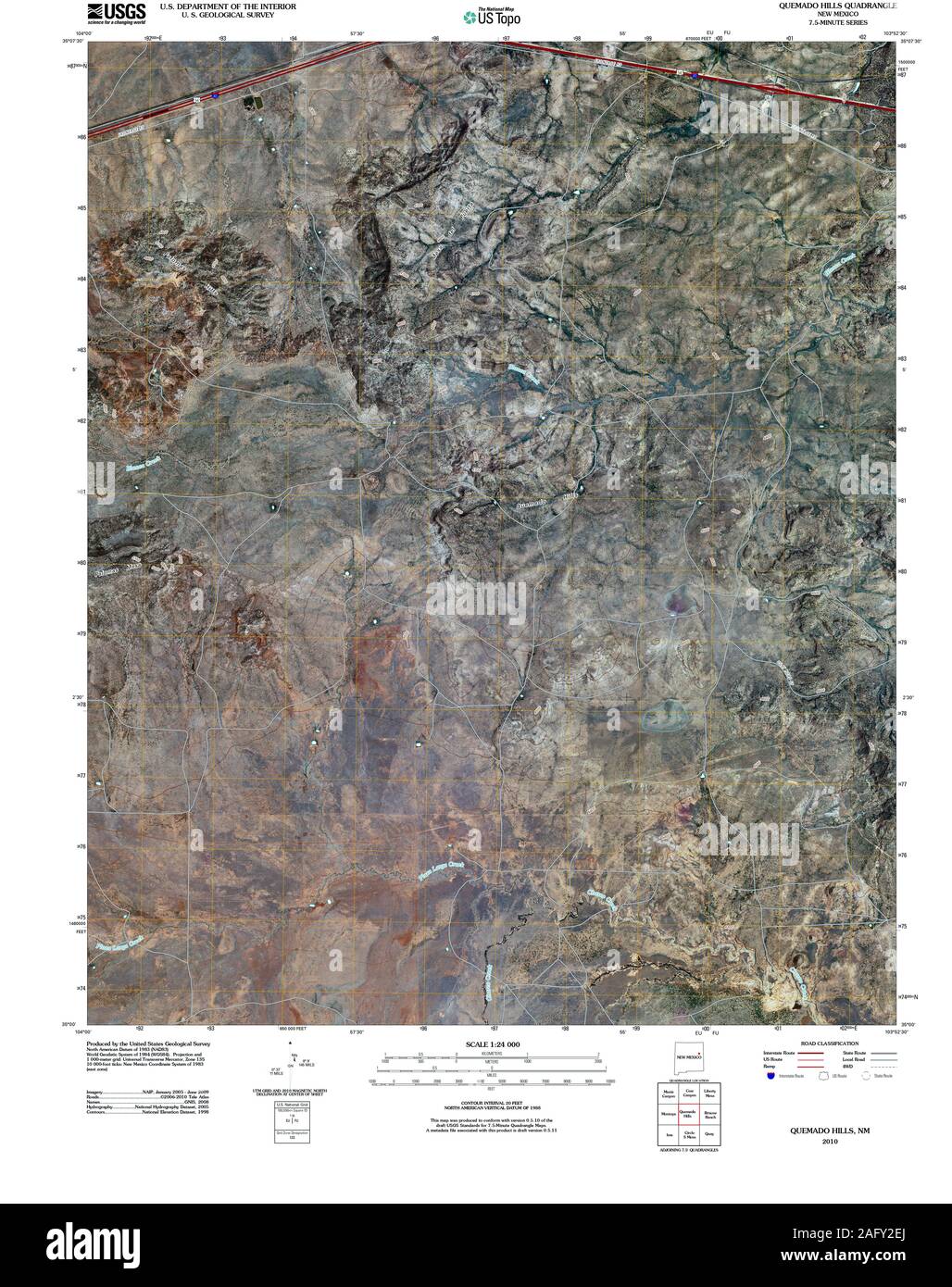 Map of quemado hires stock photography and images Alamy