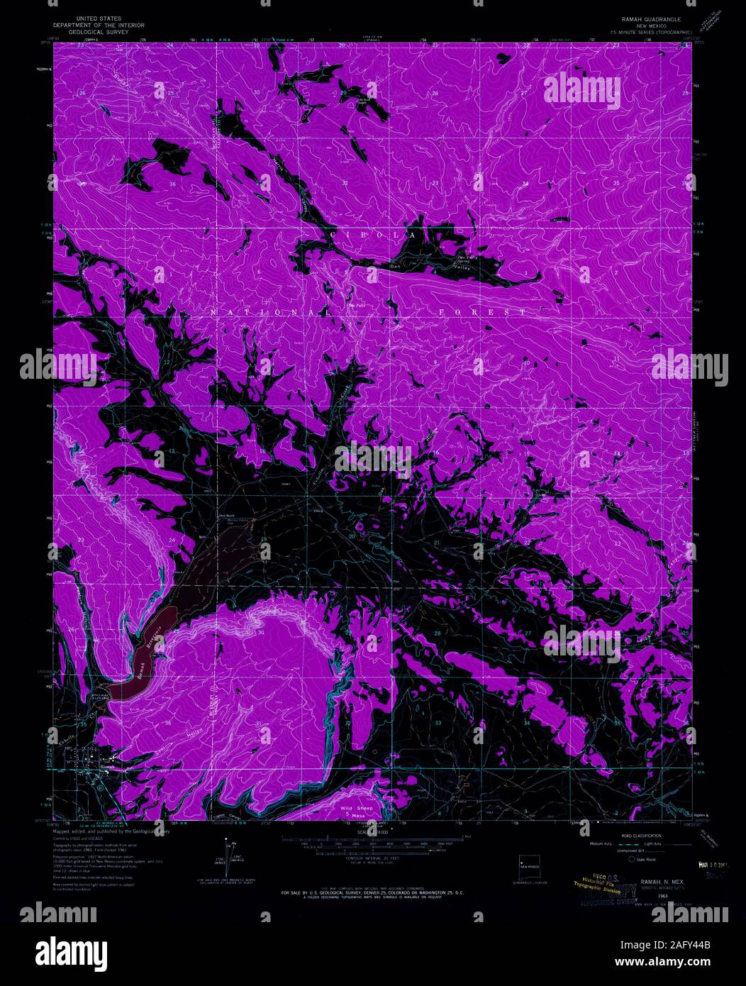 Ramah new mexico map hires stock photography and images Alamy