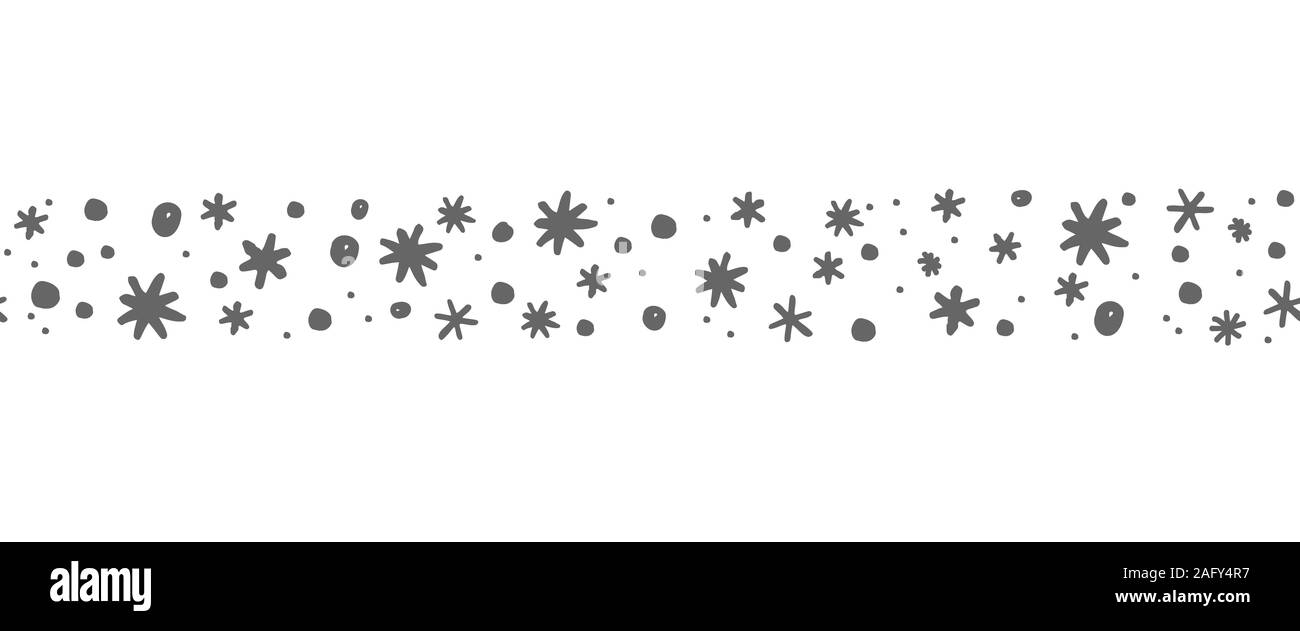 Black Snowflake Borders