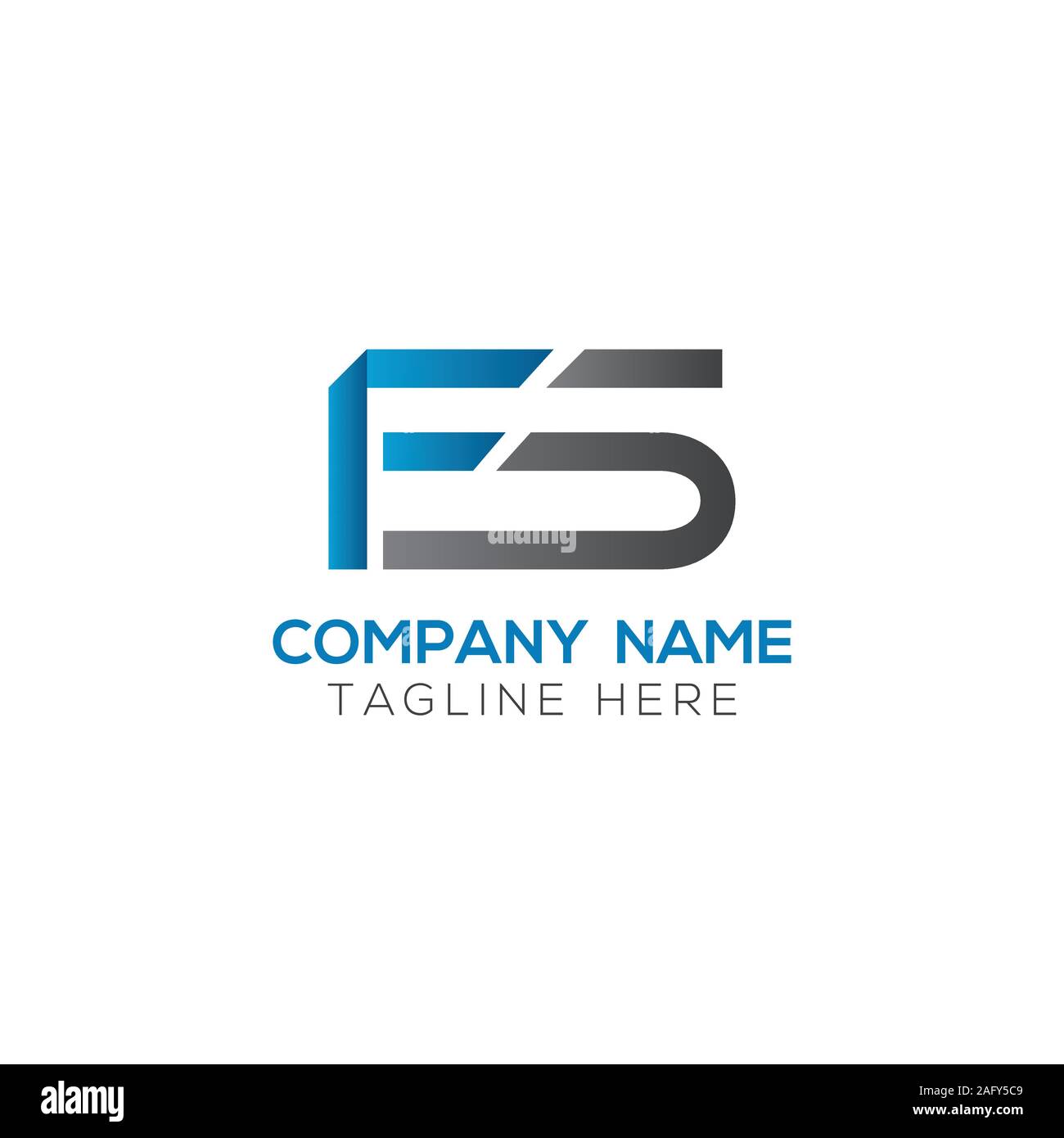 Initial FS Letter Linked Logo. Creative Letter FS Modern Business Logo Vector Template. FS Logo Design Stock Vector