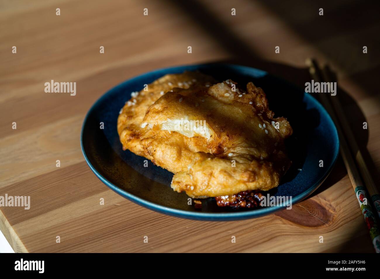 Fried Pineapple Fritters Caramelized With Cinnamon And Sesame Seeds Traditional Dessert Stock Photo Alamy