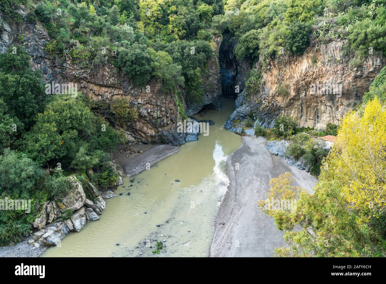 Alcantara Schlucht Sizilien