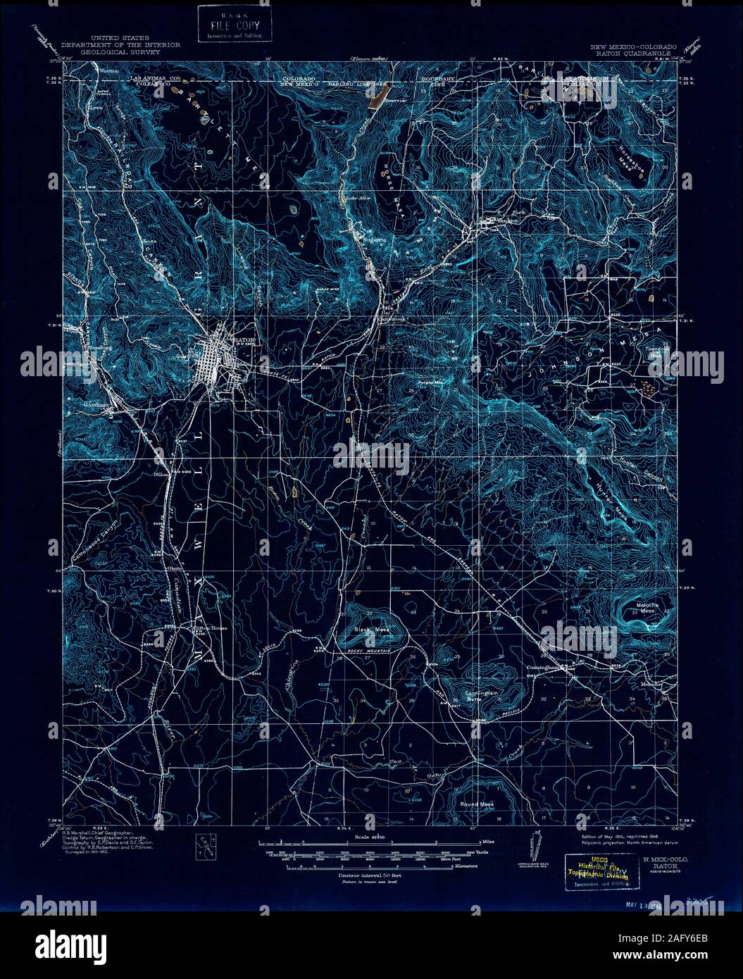 Raton new mexico map hires stock photography and images Alamy