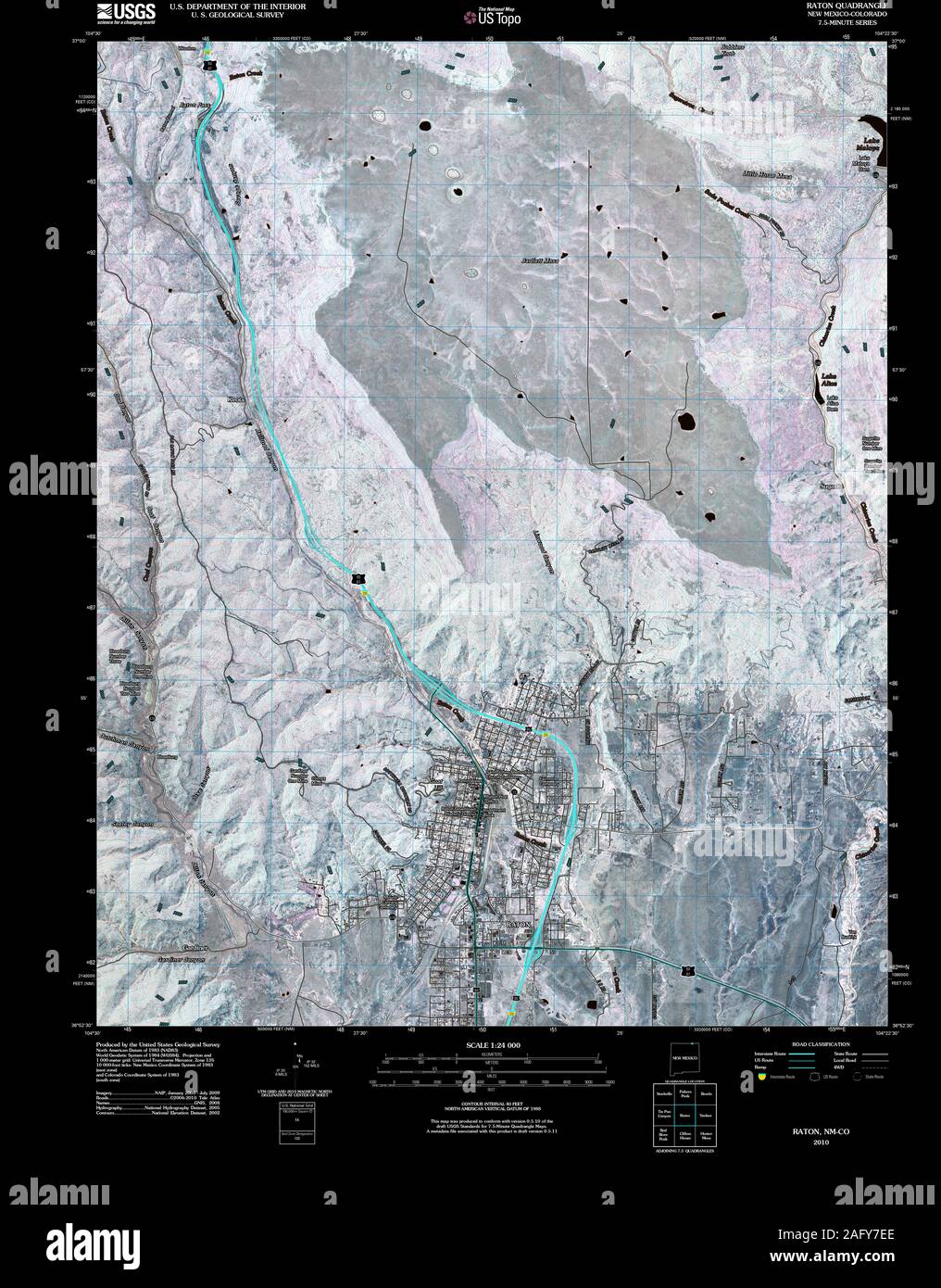 Raton new mexico map hires stock photography and images Alamy