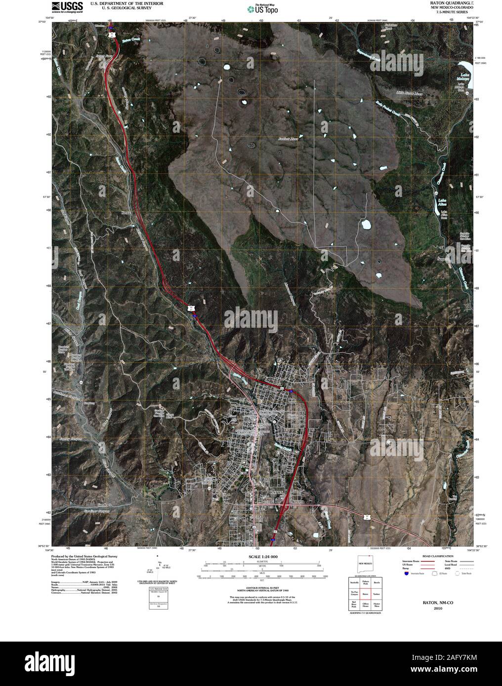 Raton new mexico map hires stock photography and images Alamy