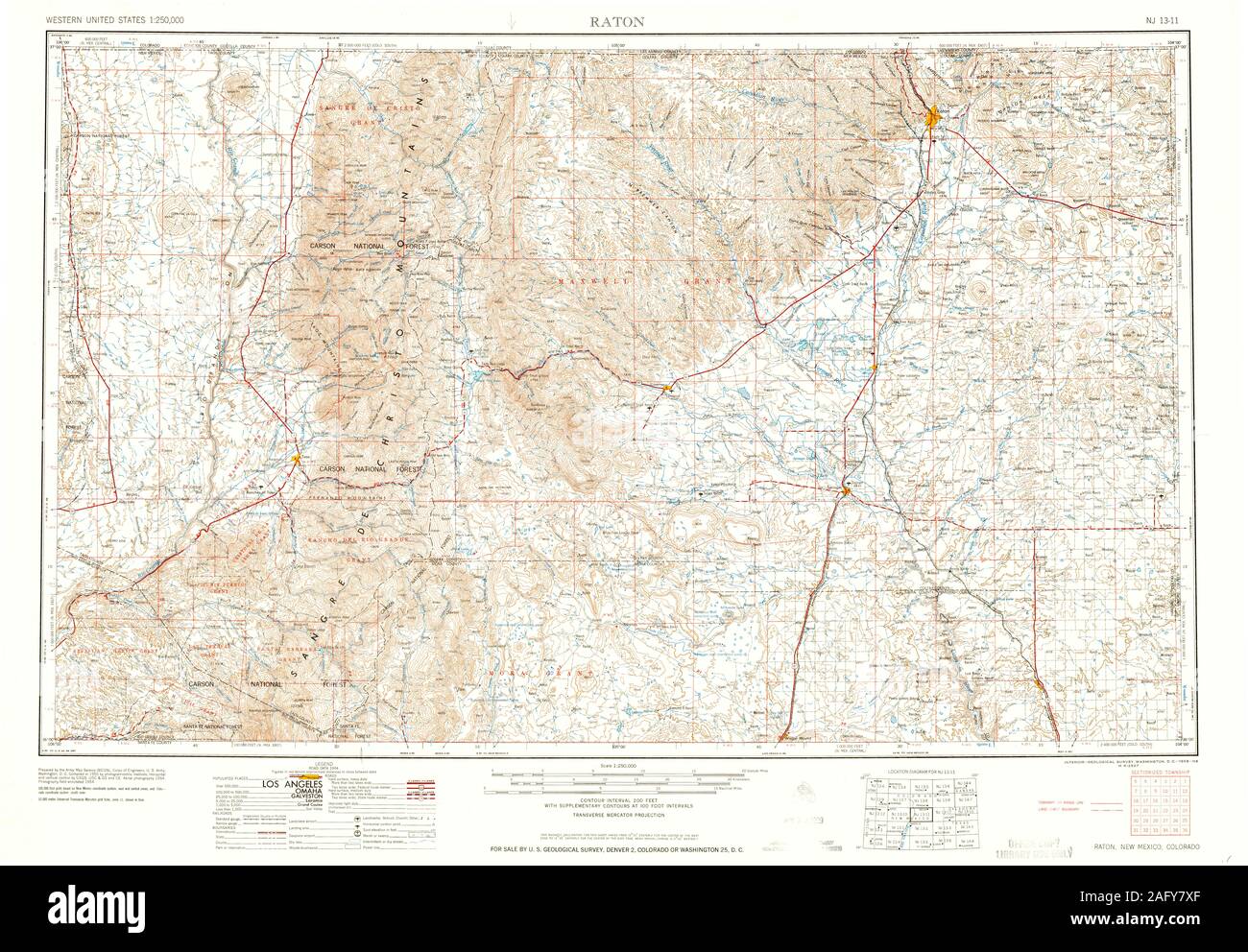 Raton new mexico map hires stock photography and images Alamy