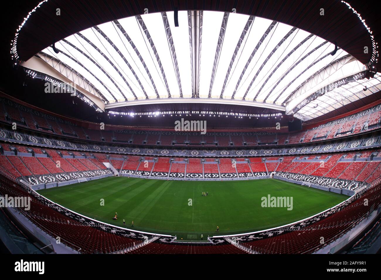 A general view of Al Bayt Stadium in Doha, Qatar Stock Photo - Alamy