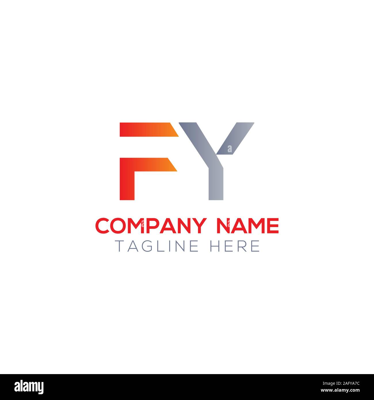 Initial FY Letter Linked Logo. Creative Letter FY Modern Business Logo Vector Template. FY Logo Design Stock Vector