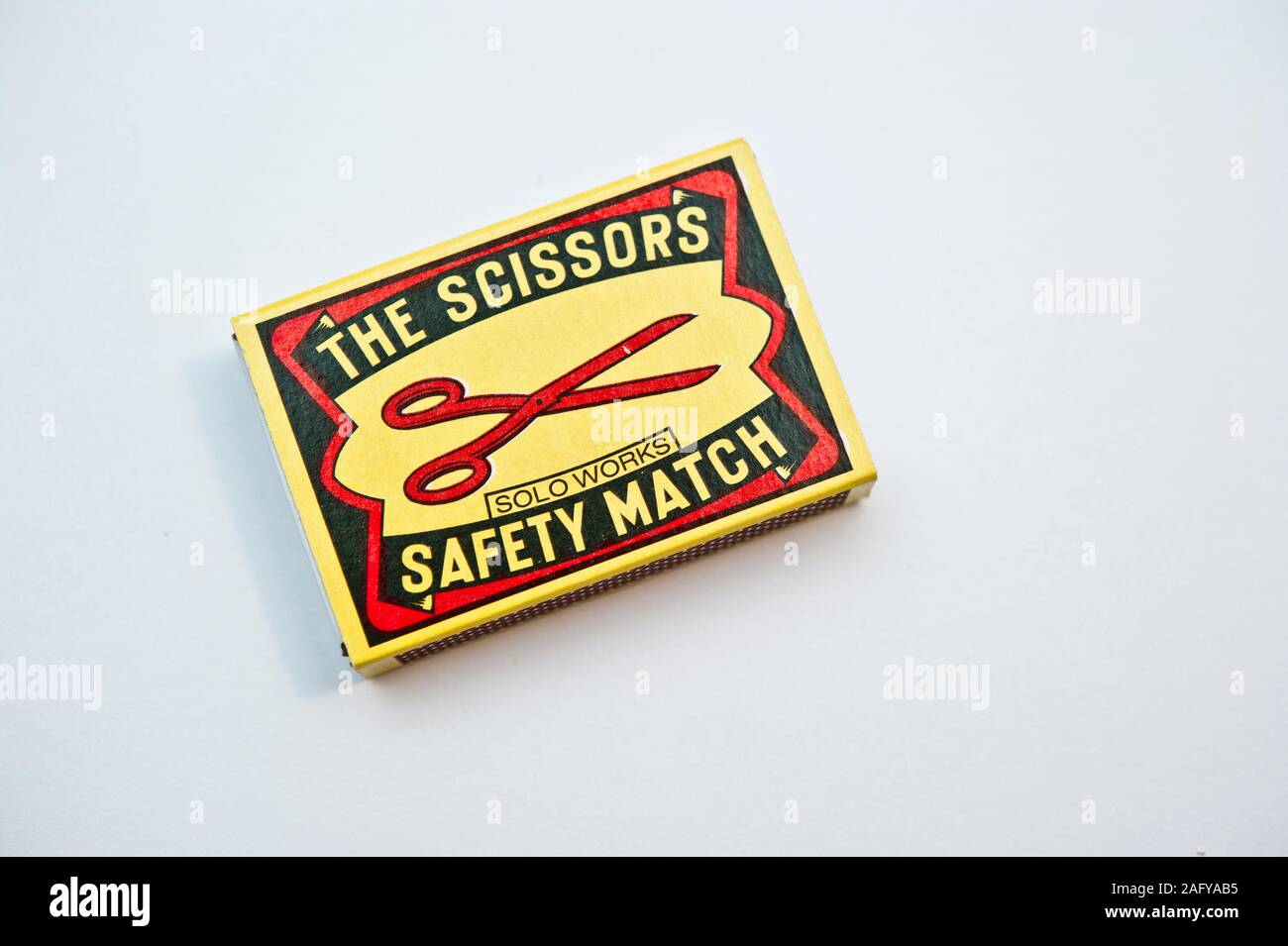 vintage box of safety matches isolated Stock Photo Alamy
