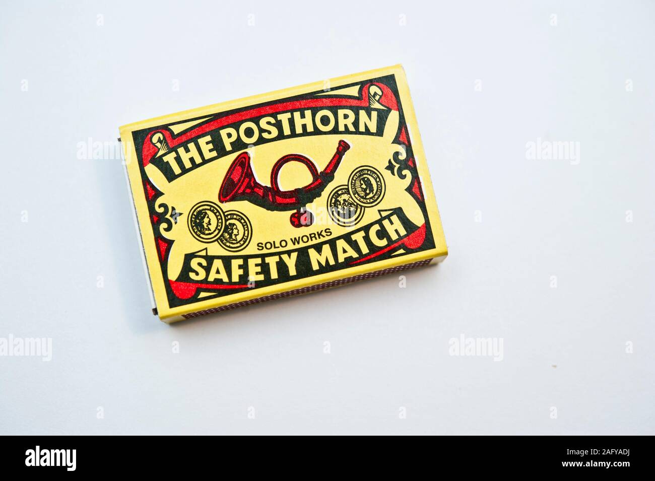 vintage box of safety matches isolated Stock Photo Alamy