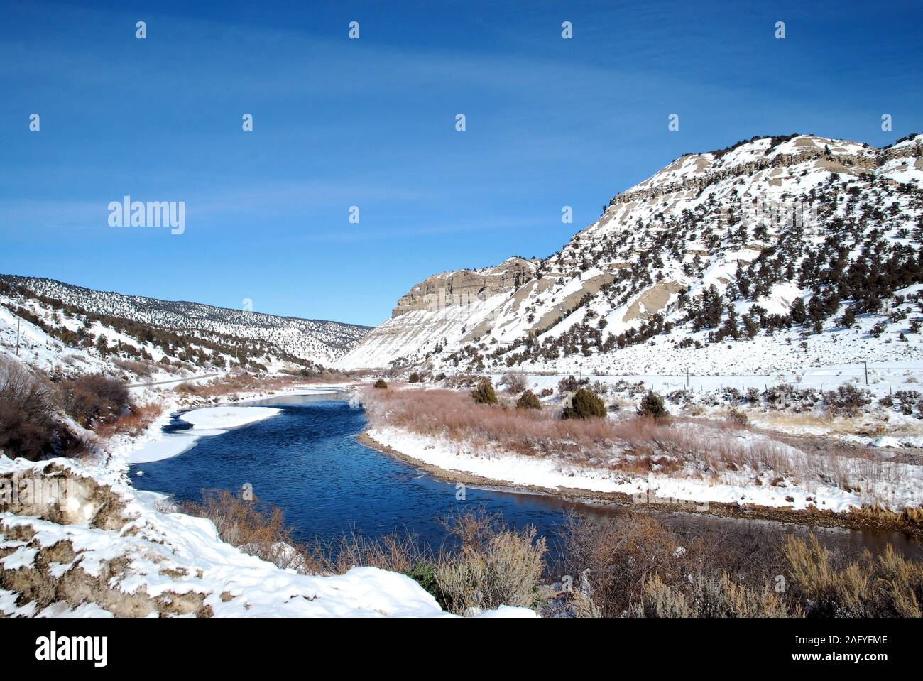 Cold day in Eagle, Colorado Stock Photo Alamy