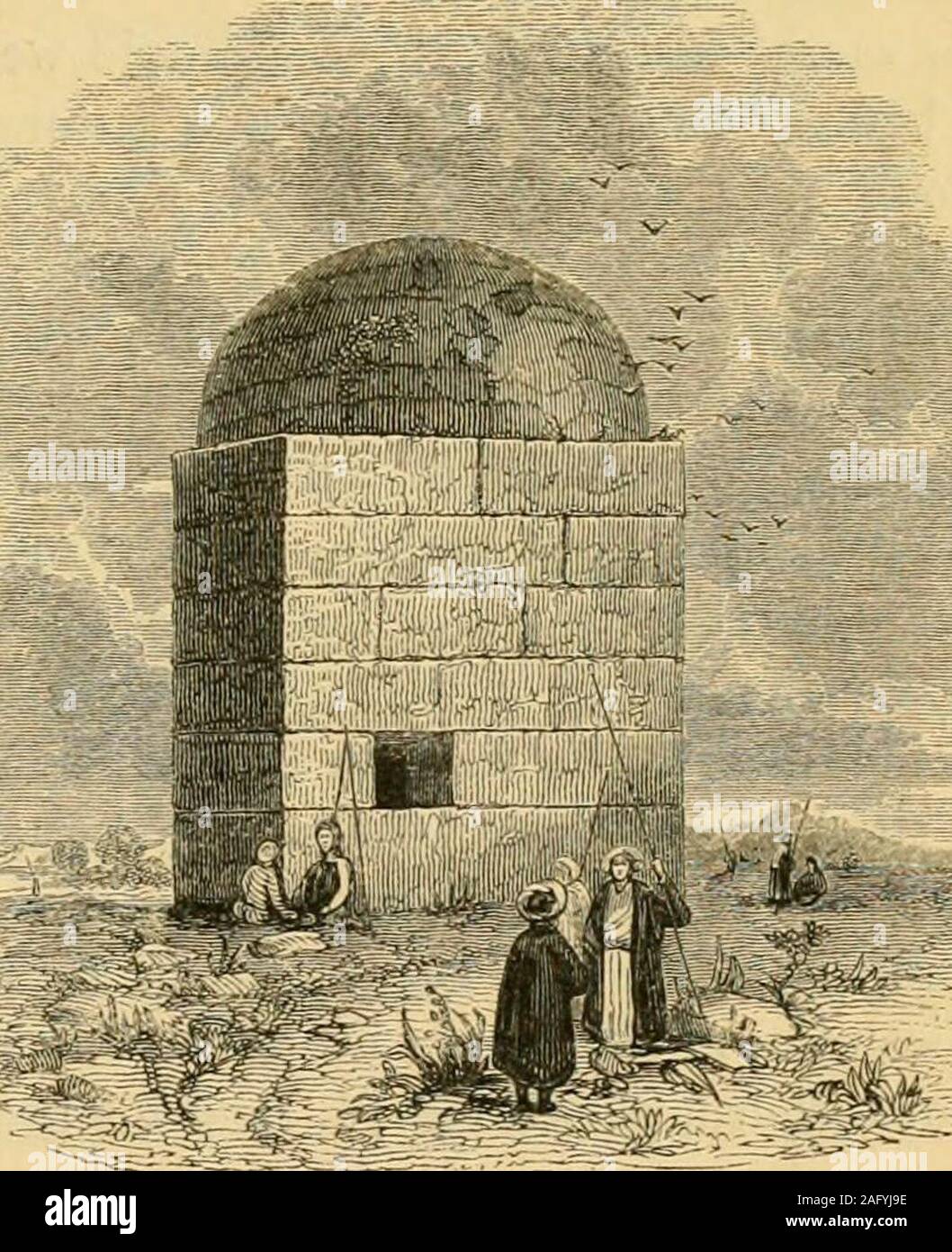 The pictorial history of Palestine and the Holy land including a complete  history of the Jews. [Tower in the Desert.] [RicheVs Sepulchre.] While  Jacob tarried at this place, his beloved Rachel