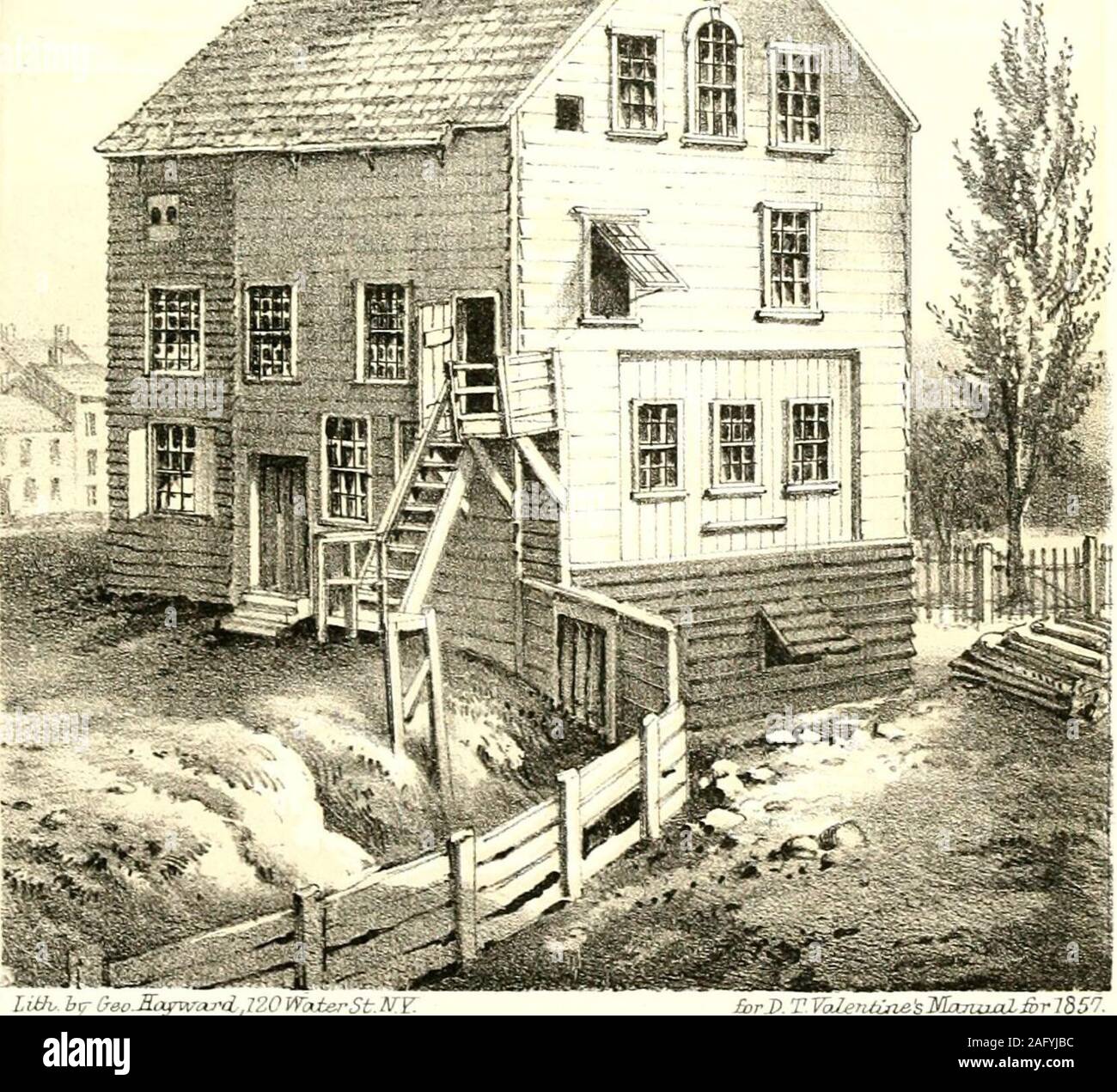 Manual Of The Corporation Of The City Of New York For The Years Tch Reformed Churches One In Garden Street One In Nassau Street Now The Post Office And The North