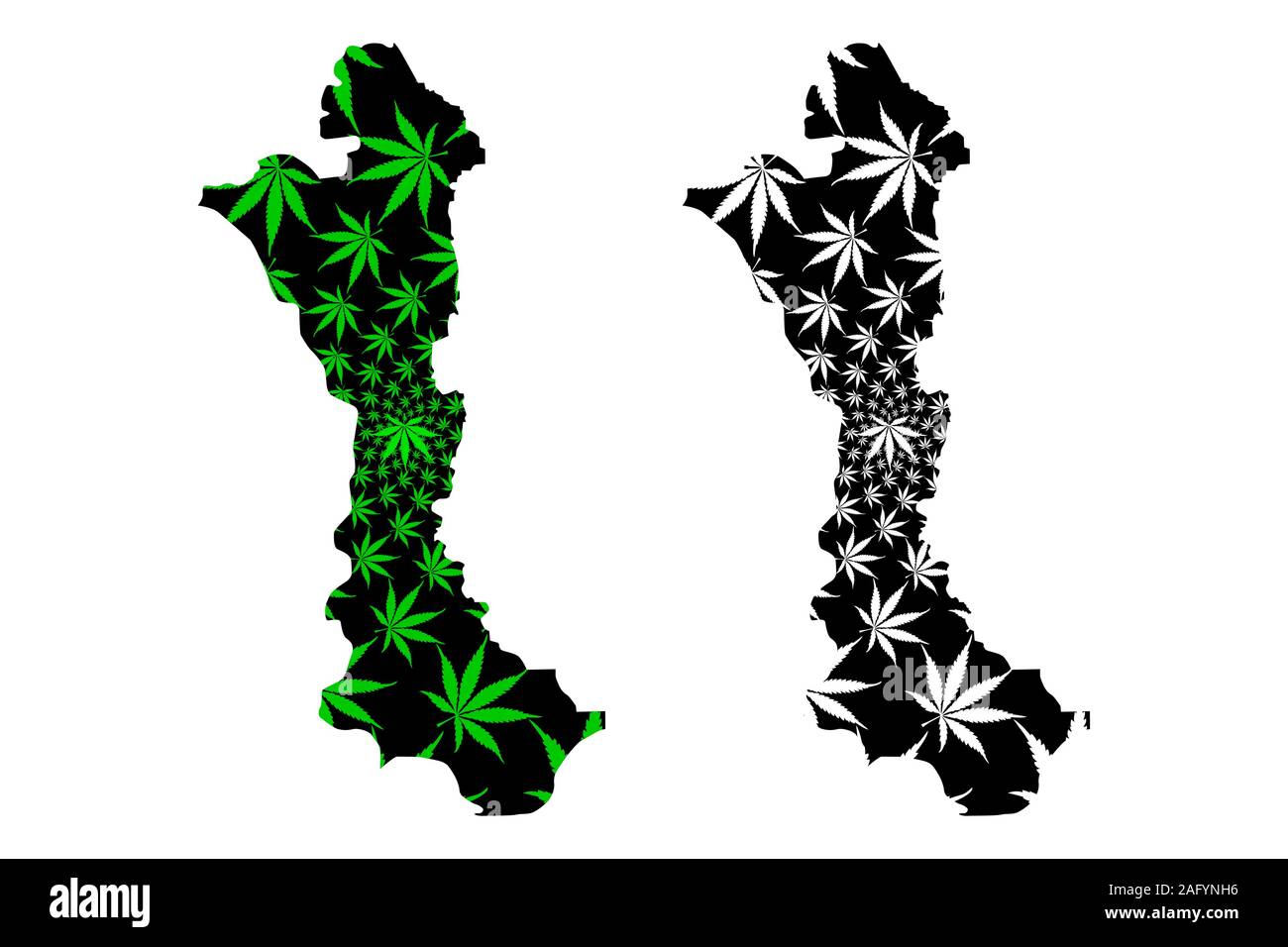Volta Region Ghana Map Volta Region (Administrative Divisions Of Ghana, Republic Of Ghana) Map Is  Designed Cannabis Leaf Green And Black, Volta Map Made Of Marijuana (Marihu  Stock Vector Image & Art - Alamy