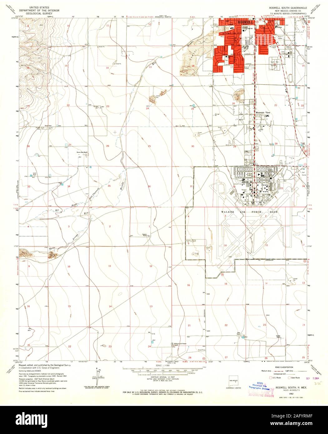 Map of roswell new mexico hires stock photography and images Alamy