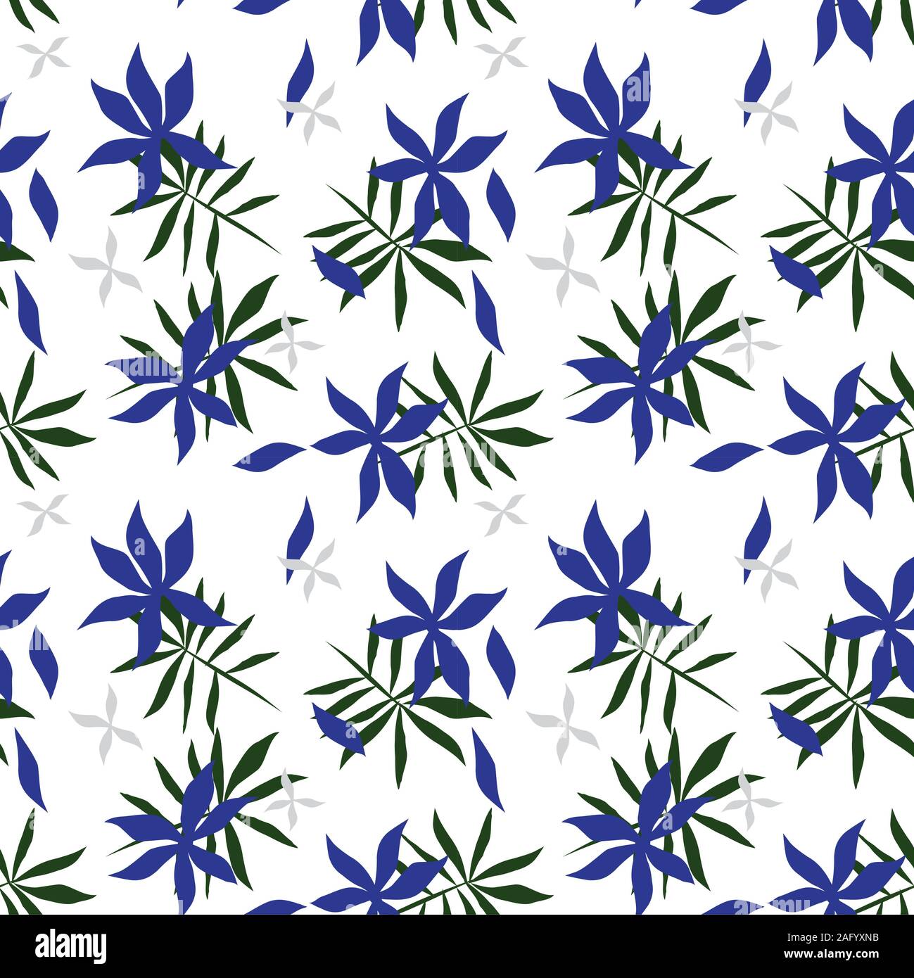 It is a tropical floral pattern suitable for fashion prints, patterns, backgrounds, websites, wallpaper, crafts Stock Photo