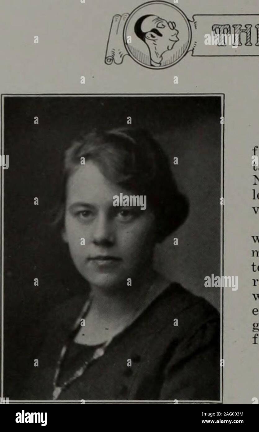 . Mirror, 1921. 85. LOIS AURORA CHANDLER, A.B. Born August 9, 1891), Waterbury, Vermont; Al-fred High; Class Secretary, 2; Y. W. C. A., Secre-tary 2, Vice-President 3; President 4; Enkuklios;New Hampshire Club; Entre Nous; Alethea; Ath-letic Board, 1; SeniDrity; Delegate to National Con-vention, Y. W. C. A., Cleveland, 3. Lois is the peacemaker of Twenty-One; shes al-ways ready to do what she can to restore content-ment and friendliness. If your feelings are hurt, goto her and have them soothed—if you want to nurseresentment, keep away, for Lois is the really worth-while sort of person who mea Stock Photo
