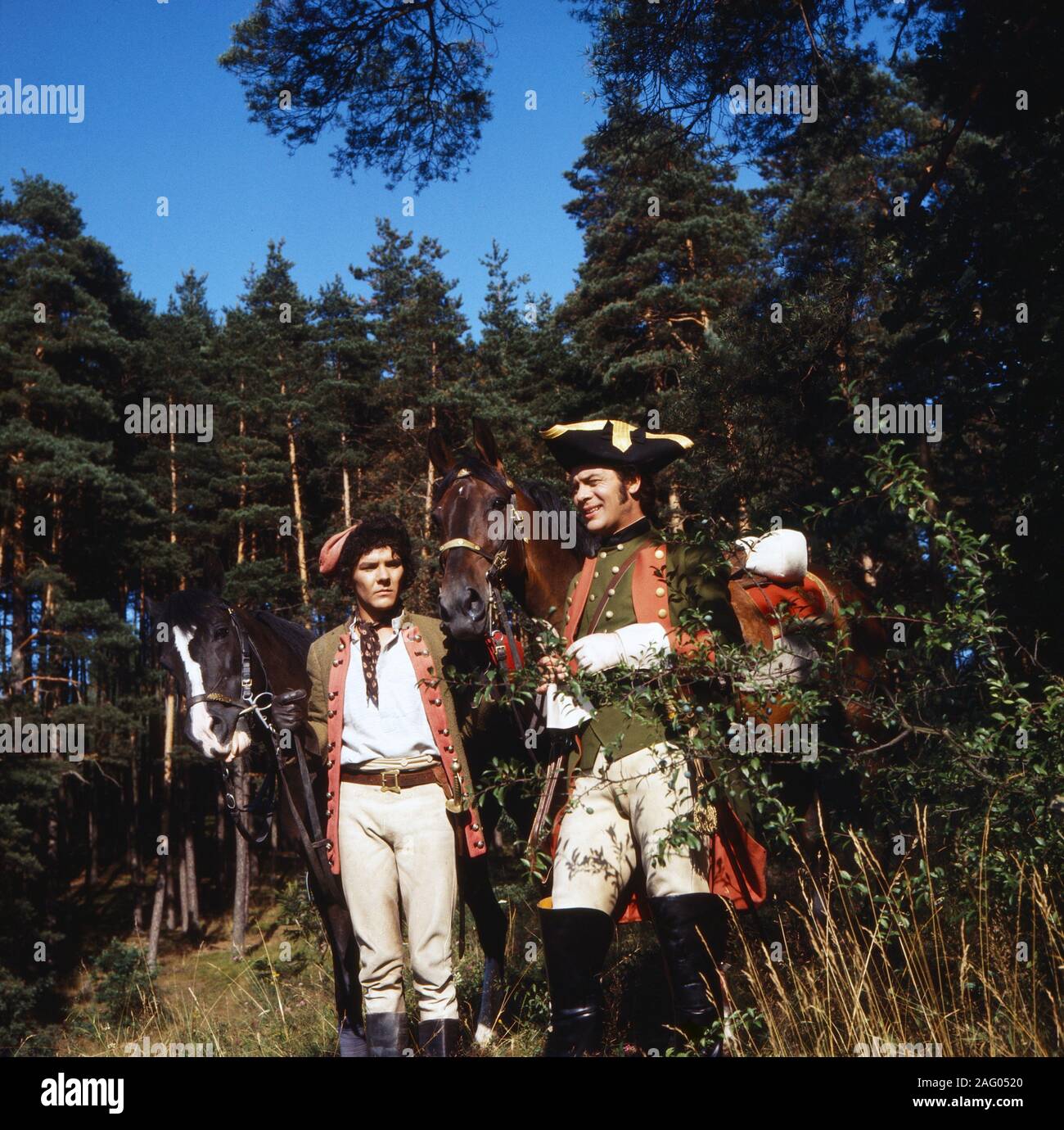 Der Kurier der Kaiserin, Fernsehserie, Deutschland 1970 - 1971, Regie: Hermann Leitner, Darsteller: Martin Grimm, Klausjürgen Wussow Stock Photo