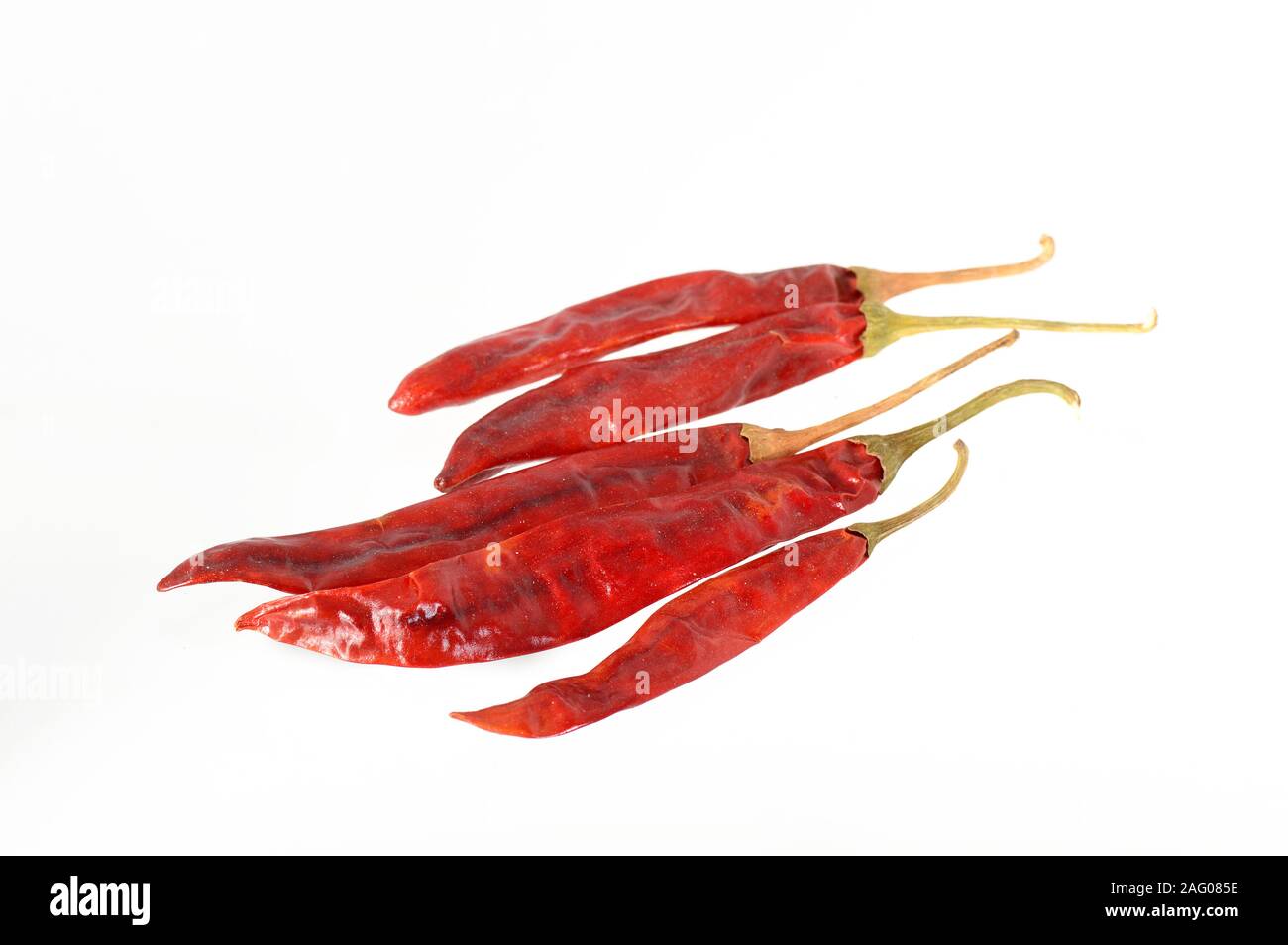 Red Chilli peppers isolated on white Stock Photo - Alamy