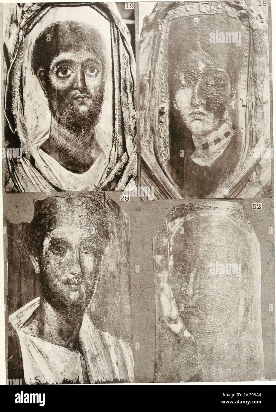 . Roman portraits and Memphis (IV). 1 % i 1 60 HAWARA. PAINTED PORTRAITS, IInd CENT. A.D. VIIA. HAWARA, 1888. PAINTED PORTRAITS, IInd CENT. A.D. VIII. Stock Photo