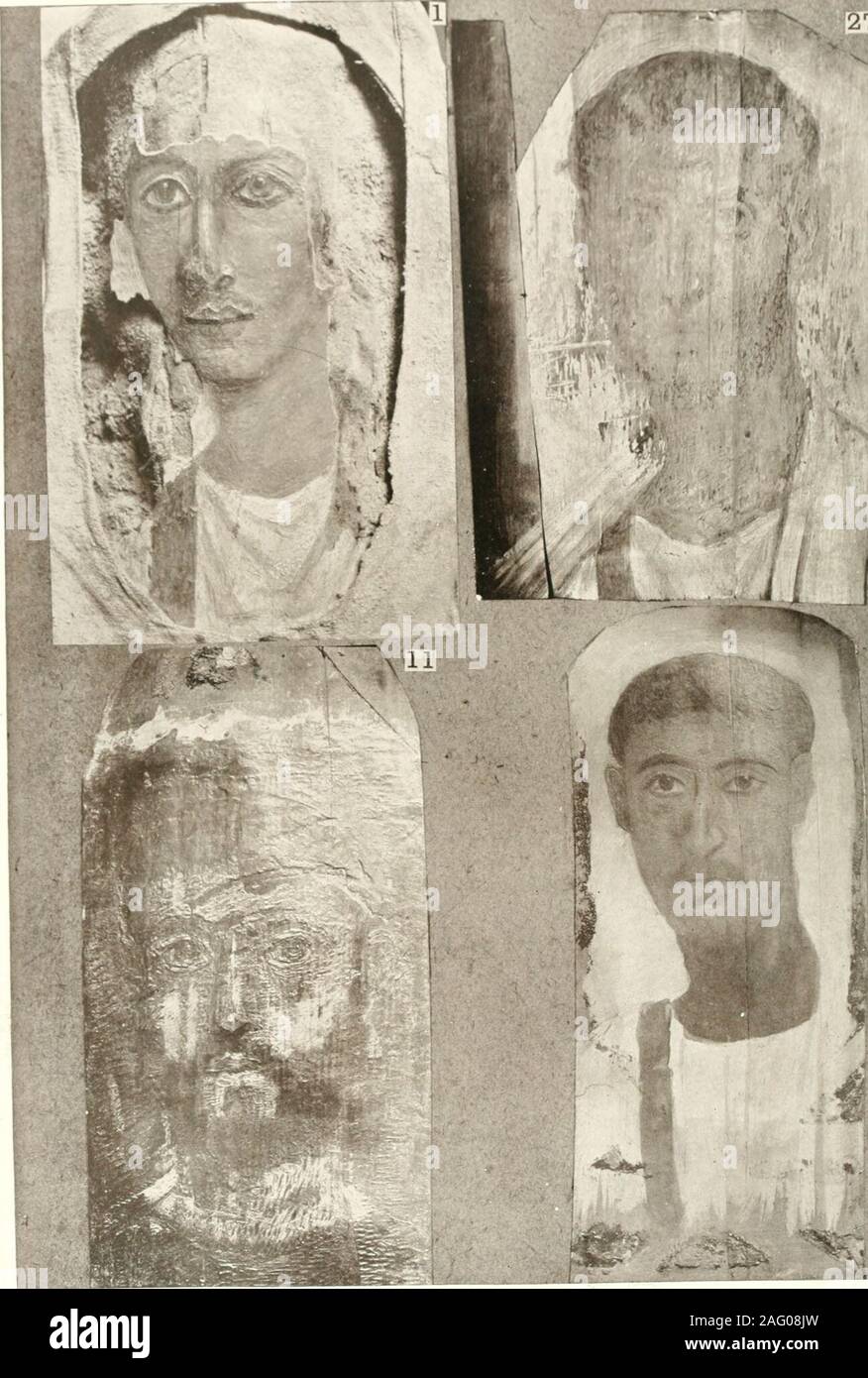 . Roman portraits and Memphis (IV). HAWARA. PAINTED PORTRAITS. IInd CENT. A.D. 1^ VII ^^- &lt;N. , I. 1 % i 1 60 HAWARA. PAINTED PORTRAITS, IInd CENT. A.D. VIIA Stock Photo