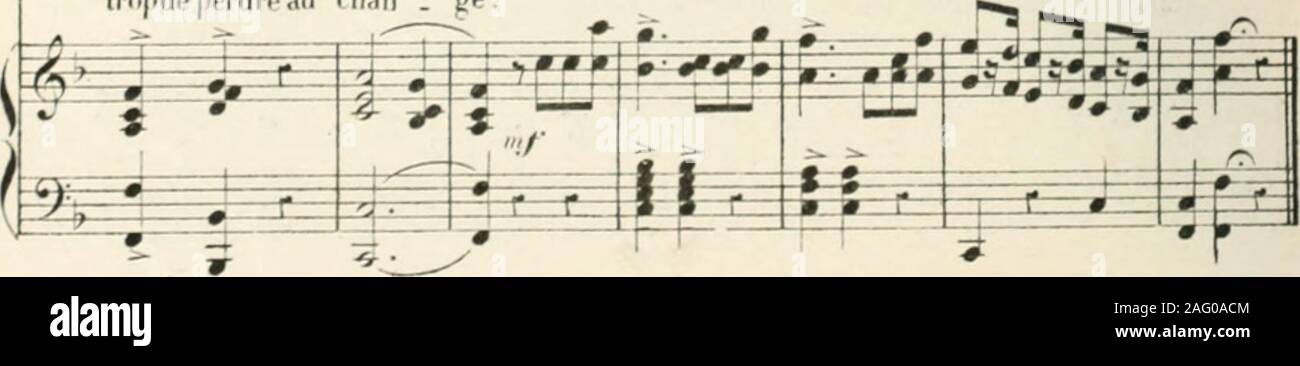 . La princesse des Canaries; opéra bouffe en 3 actes de Duru et Chivot. Partition chant et piano transcrite par Léon Roques. m m i 5»=^ ^ ^ 1—r ^^ y** *» ^ i^v » # ^ [Jy :ï ? ^ # ^ &gt; «rf/i/. P^-^^ K -r—r triipdepeifireau «hari . ^k .. A.C,57V»7 203 (1) TC 20. ^ MMiciŒ i)i:s TOin:i)()i{s Alouv! &lt;!&lt; ill.iiclM. te PIASO. ^^ f P—0 P- i ÊÊ;É ^ :^± M ^ ^S ^^«* tt I #—*-—* «=*=^ =^**=^ Jv. Stock Photo