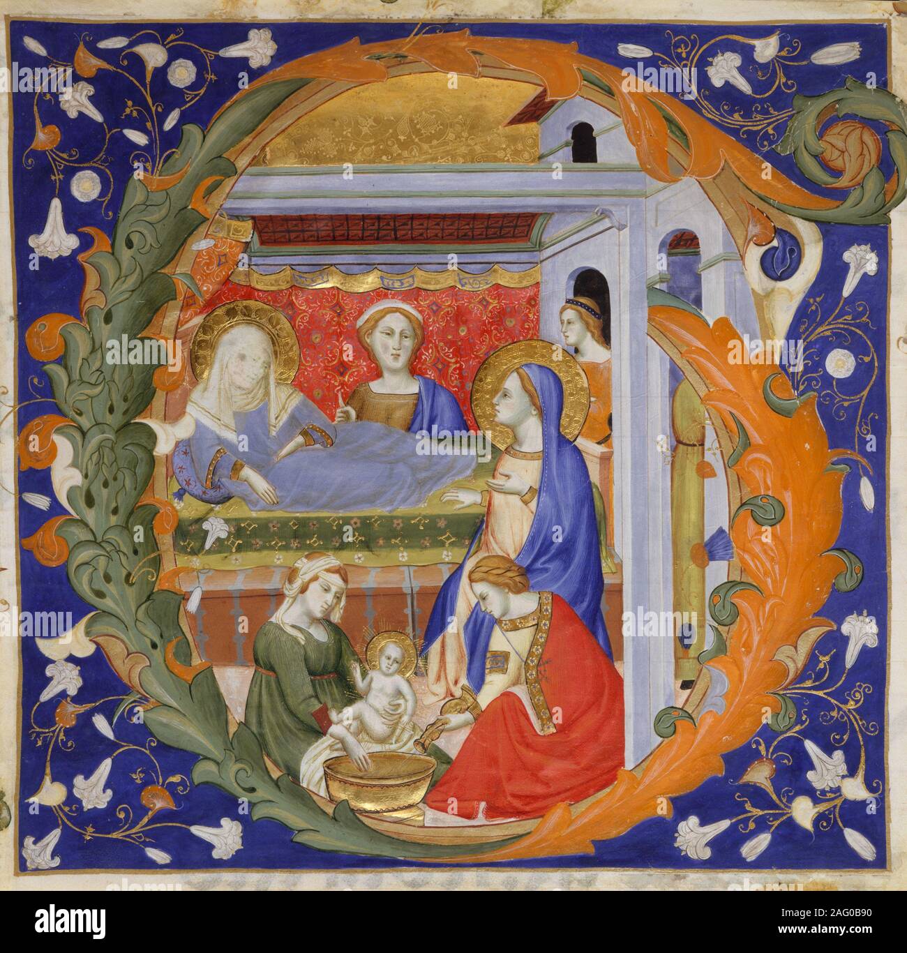 Illuminated manuscript alphabet hi-res stock photography and images - Alamy